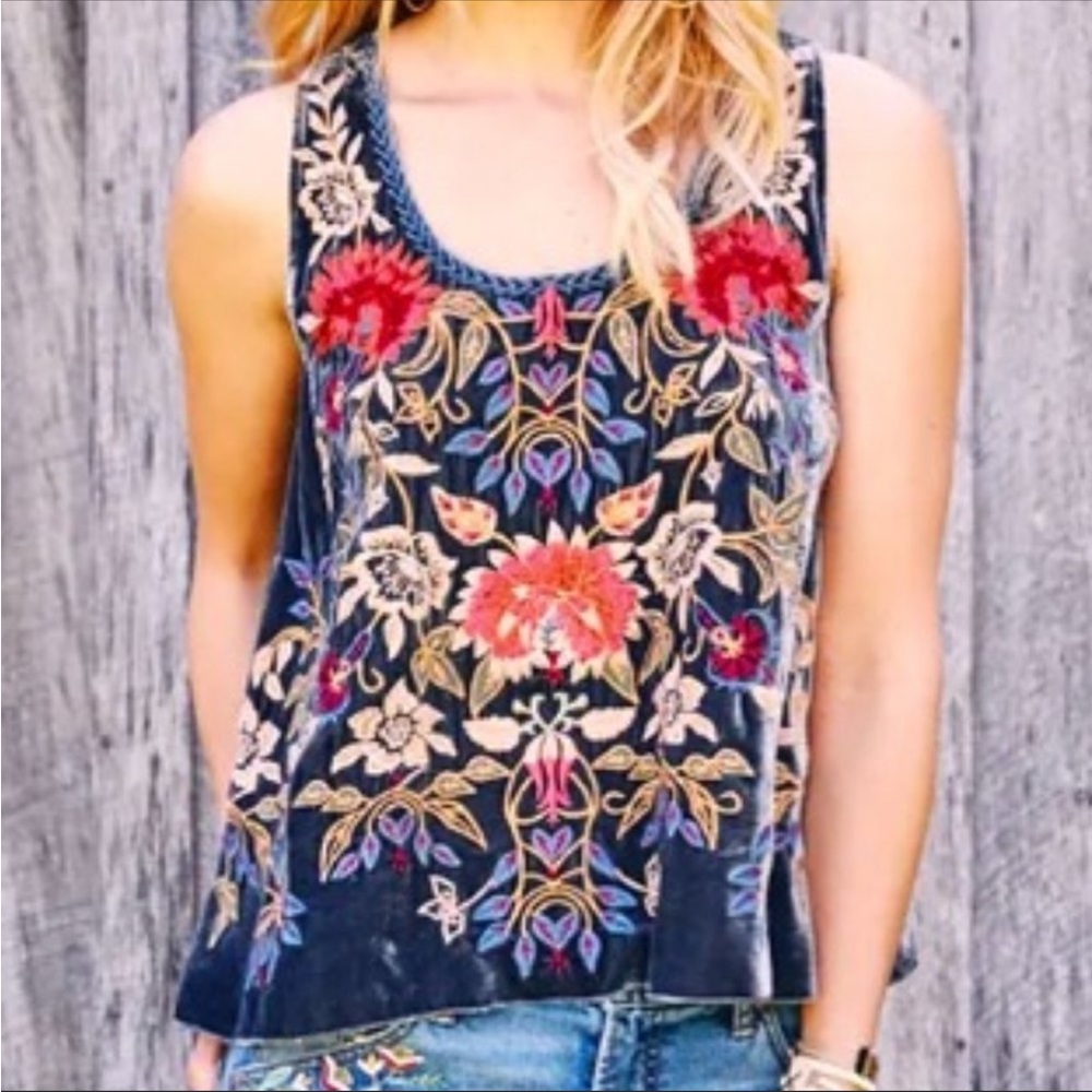Johnny Was - Simona Velvet Swing Tank Medium